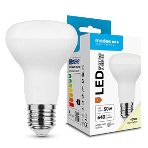 LÂMPADA LED SPOT R63 7.3W E27 110º 4000K (640 LÚMENS)