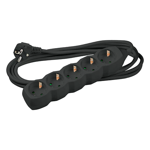 EXTENSÃO 5 TOMADAS 1.5M PRETO 1