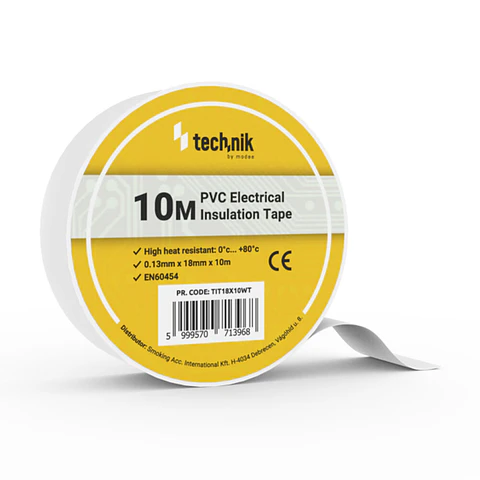 FITA ISOLADORA 0.13MMX18MMX10M BRANCA TECHNIK 1