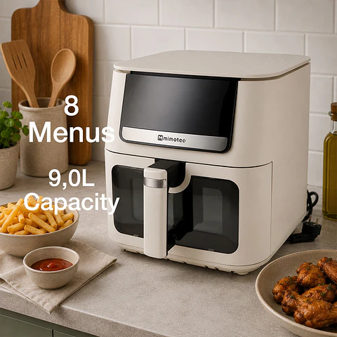 Air Fryer Tech 9L bege Fritadeira de Ar 7