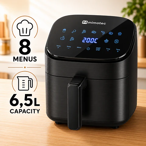 Air Fryer Sara Touch 6,5L Fritadeira de Ar Branca 3