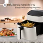 Air Fryer Sara Touch 6,5L Fritadeira de Ar Branca - Thumbnail 6