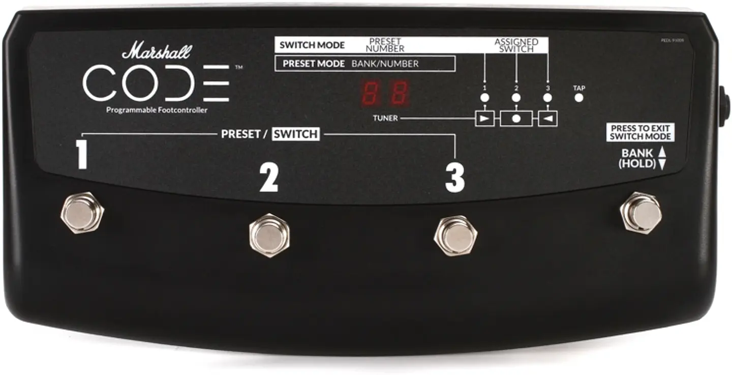 MARSHALL PDEL 91009 PEDALERA FOOTSWITCH AMPLIFICADOR 3