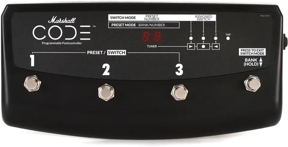MARSHALL PDEL 91009 PEDALERA FOOTSWITCH AMPLIFICADOR 3