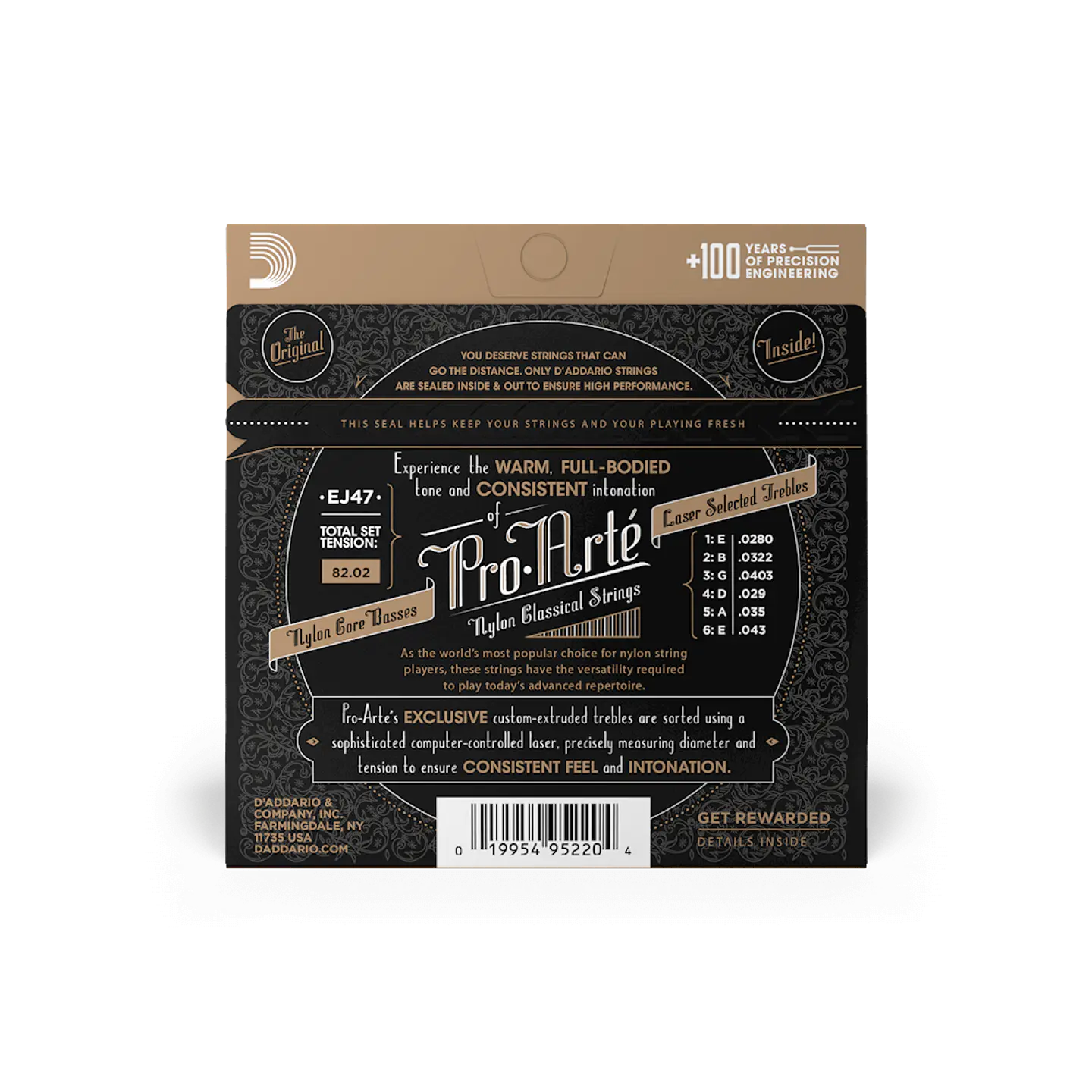 D’ADDARIO EJ47 CUERDAS NYLON GUITARRA ACUSTICA TENSION NORMAL 3