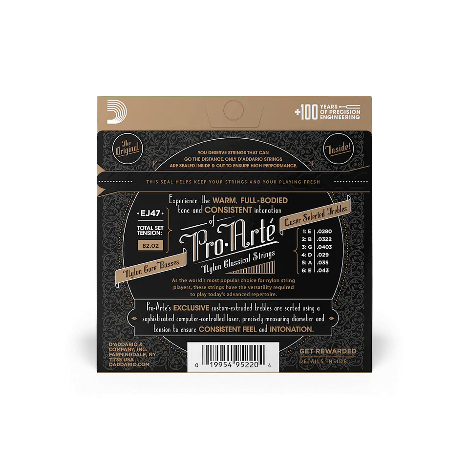 D’ADDARIO EJ47 CUERDAS NYLON GUITARRA ACUSTICA TENSION NORMAL 3