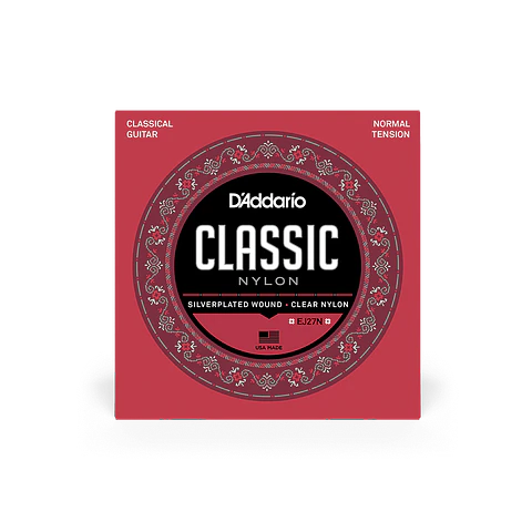 D’ADDARIO EJ27N CUERDAS NYLON PARA GUITARRA ACUSTICA TENSION NORMAL