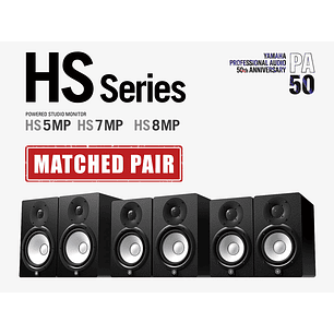 YAMAHA HS8 MONITOR DE ESTUDIO – MATCHED PAIR – 2 UNIDADES