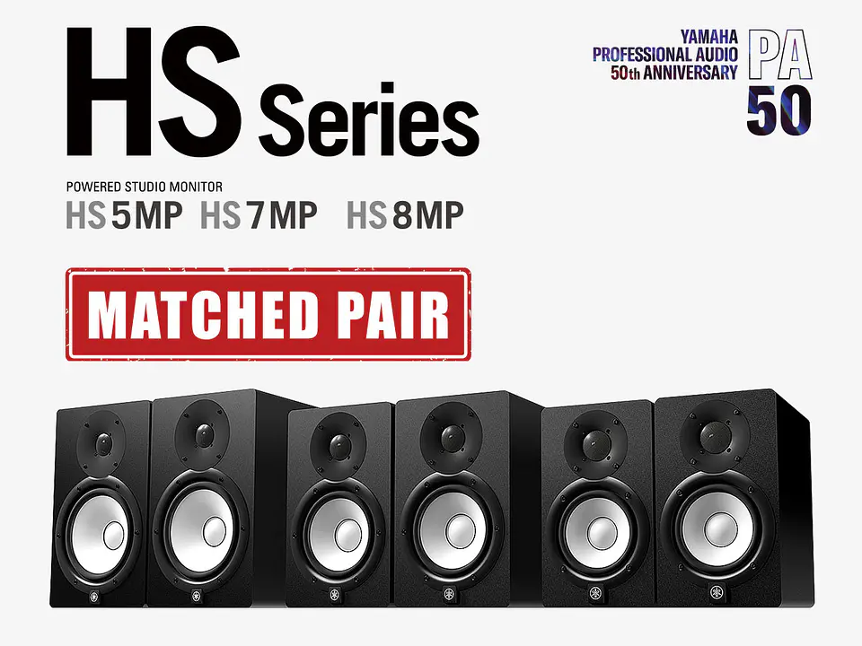 YAMAHA HS8 MONITOR DE ESTUDIO – MATCHED PAIR – 2 UNIDADES 2