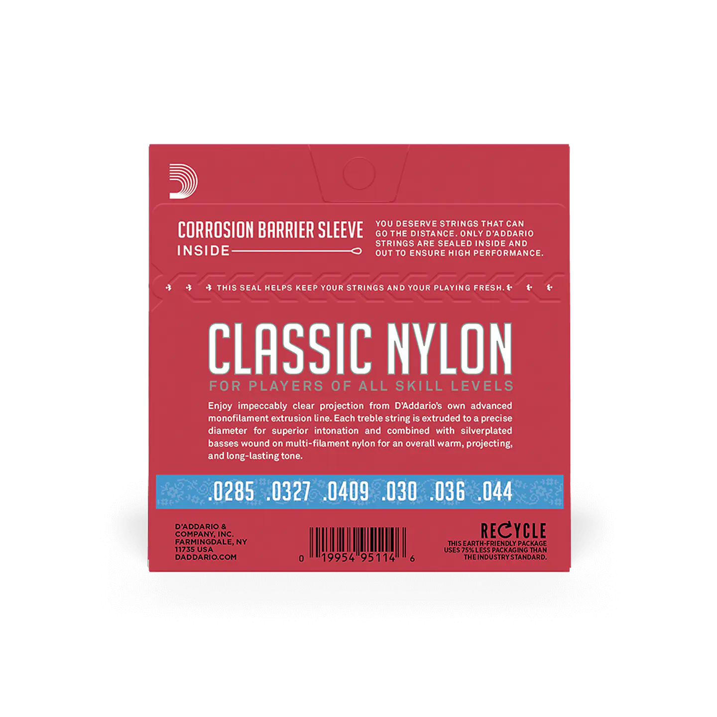 D’ADDARIO EJ27H CUERDAS NYLON PARA GUITARRA ACUSTICA TENSION ALTA 4