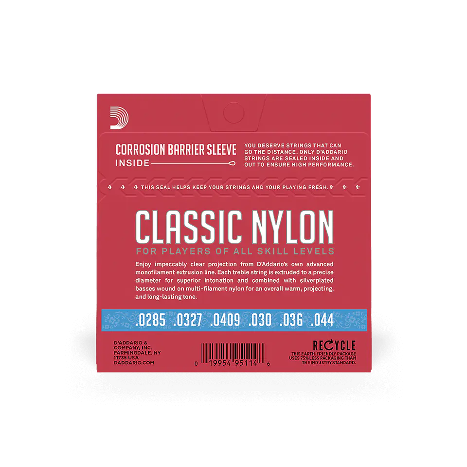 D’ADDARIO EJ27H CUERDAS NYLON PARA GUITARRA ACUSTICA TENSION ALTA 4