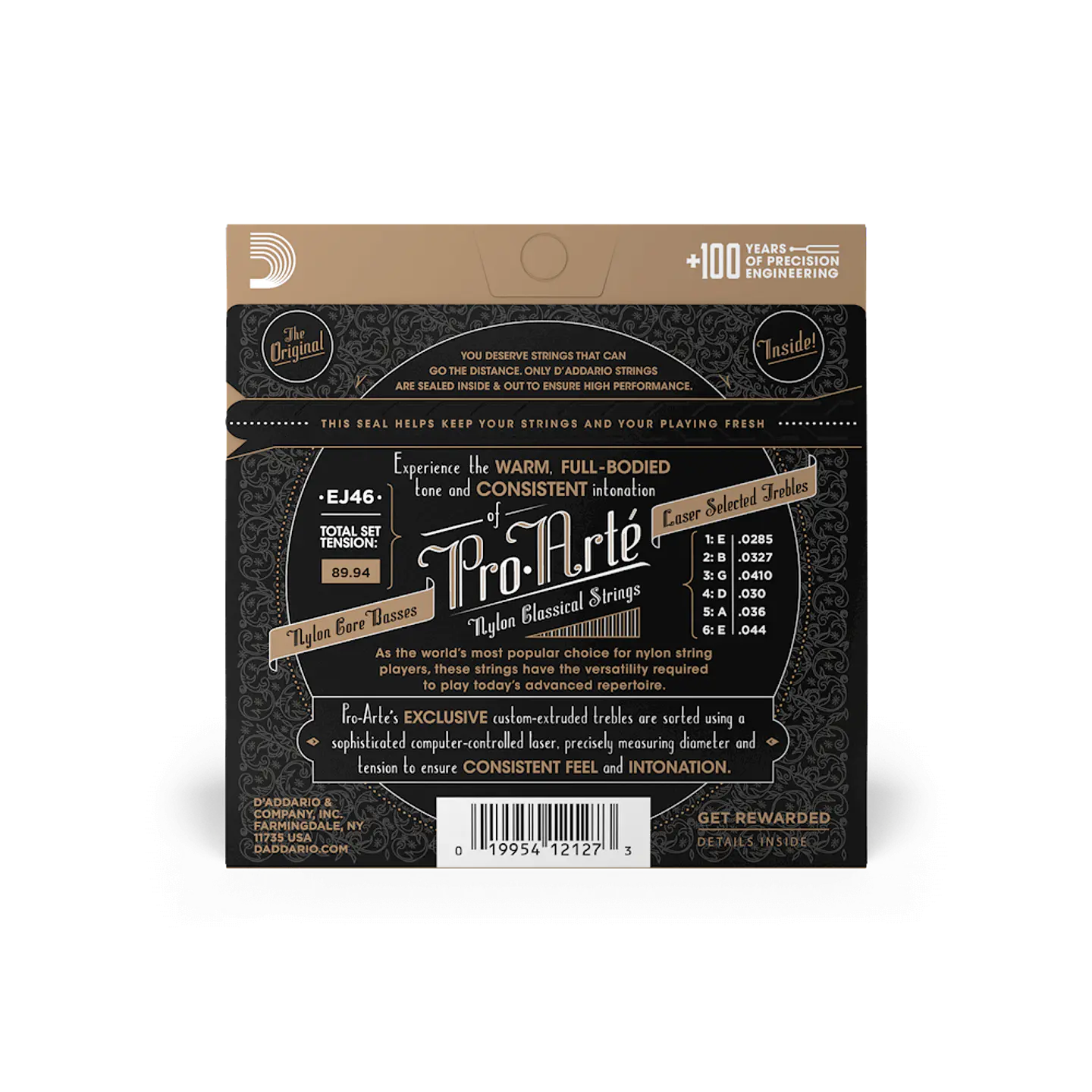 D’ADDARIO EJ46 CUERDAS NYLON PARA GUITARRA ACUSTICA TENSION ALTA 3
