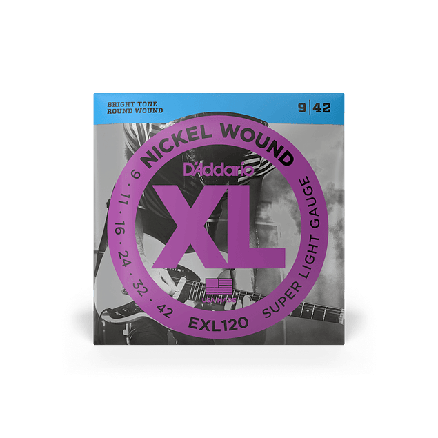 D’ADDARIO EXL120 CUERDAS METAL PARA GUITARRA ELECTRICA LIGHT (Pack 2 Juegos)