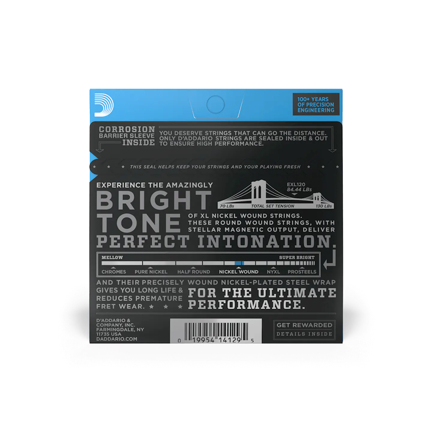 D’ADDARIO EXL120 CUERDAS METAL PARA GUITARRA ELECTRICA LIGHT 3