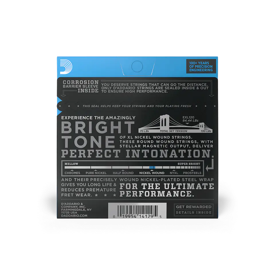 D’ADDARIO EXL120 CUERDAS METAL PARA GUITARRA ELECTRICA LIGHT 3