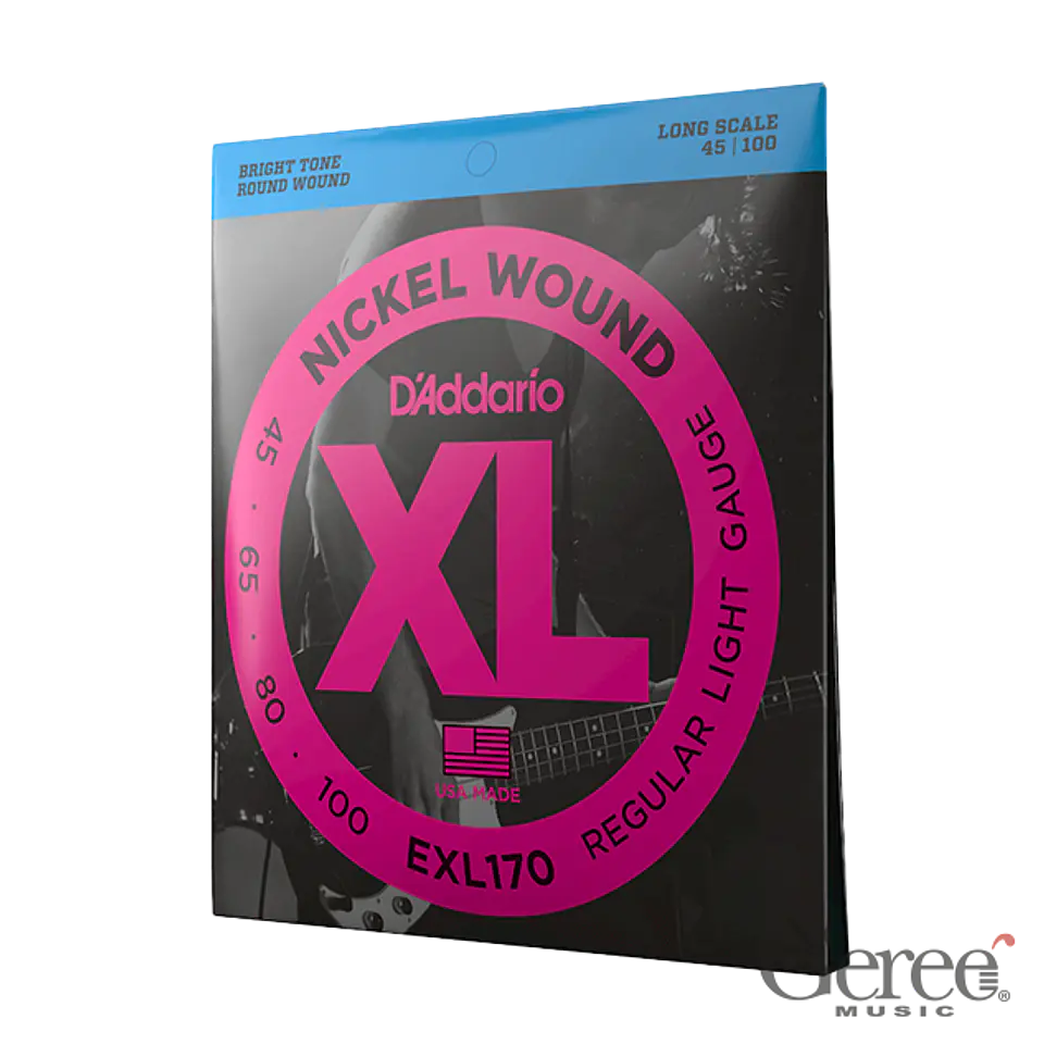 D’ADDARIO EXL170 CUERDAS PARA BAJO ELECTRICO REGULAR LIGHT (4 CUERDAS) 2