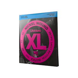 D’ADDARIO EXL170 CUERDAS PARA BAJO ELECTRICO REGULAR LIGHT (4 CUERDAS)