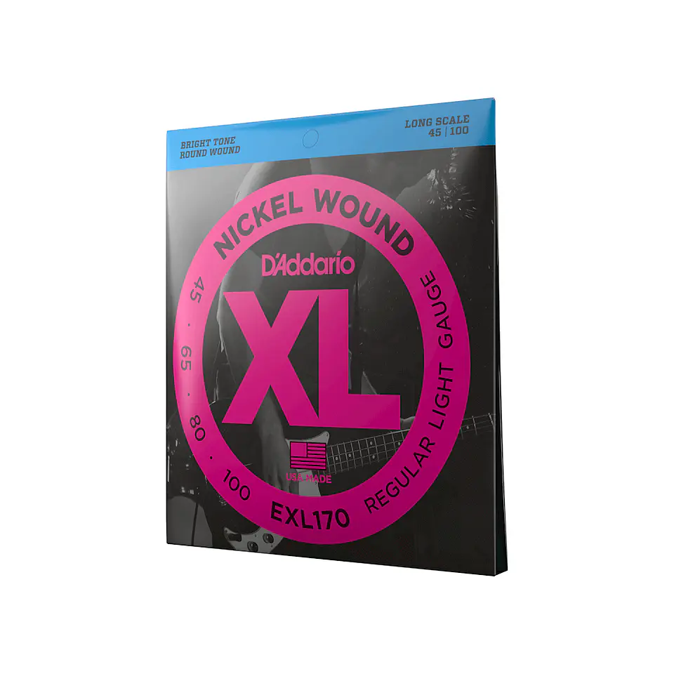 D’ADDARIO EXL170 CUERDAS PARA BAJO ELECTRICO REGULAR LIGHT (4 CUERDAS) 1
