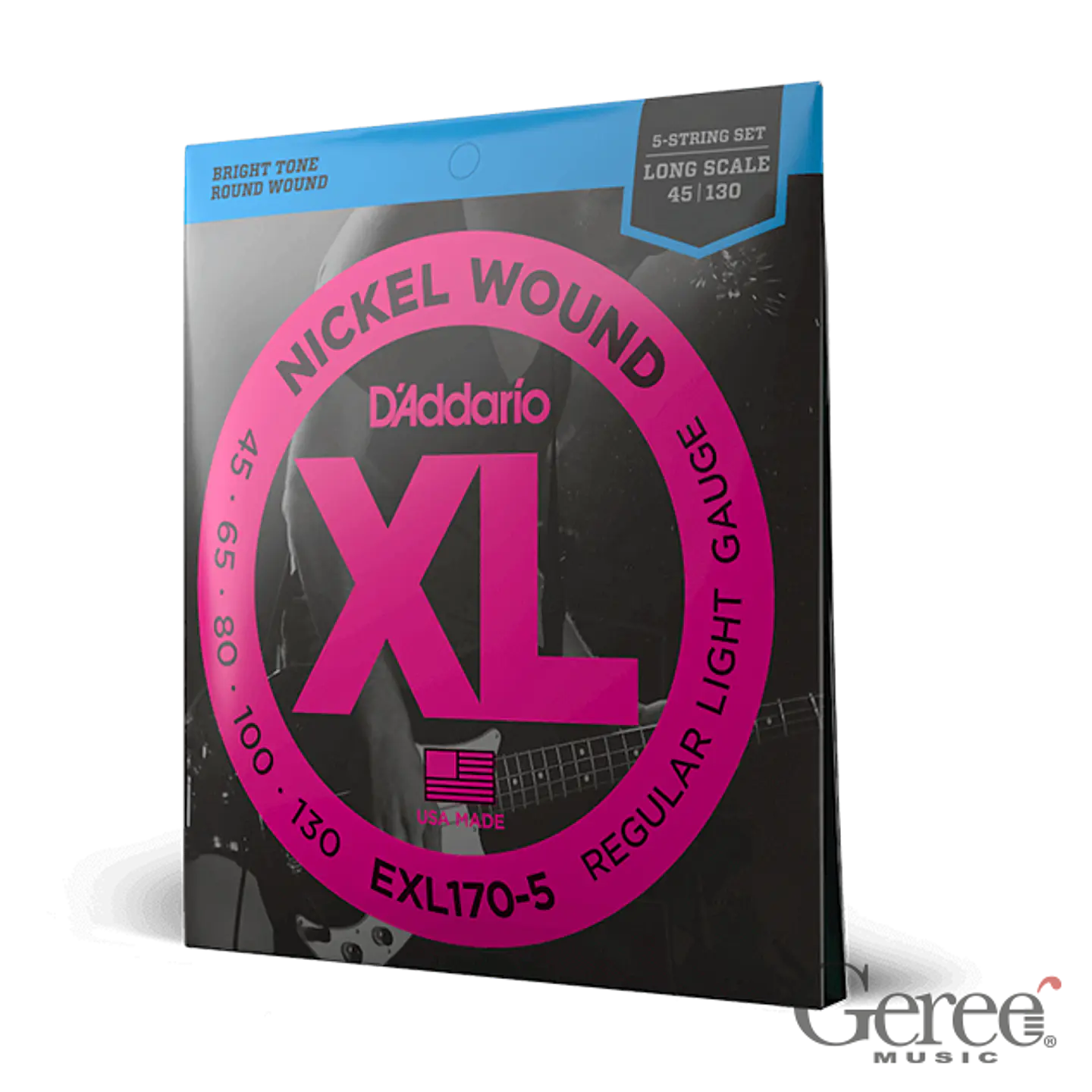 D’ADDARIO EXL170-5 CUERDAS PARA BAJO ELECTRICO REGULAR LIGHT (5 CUERDAS) 2