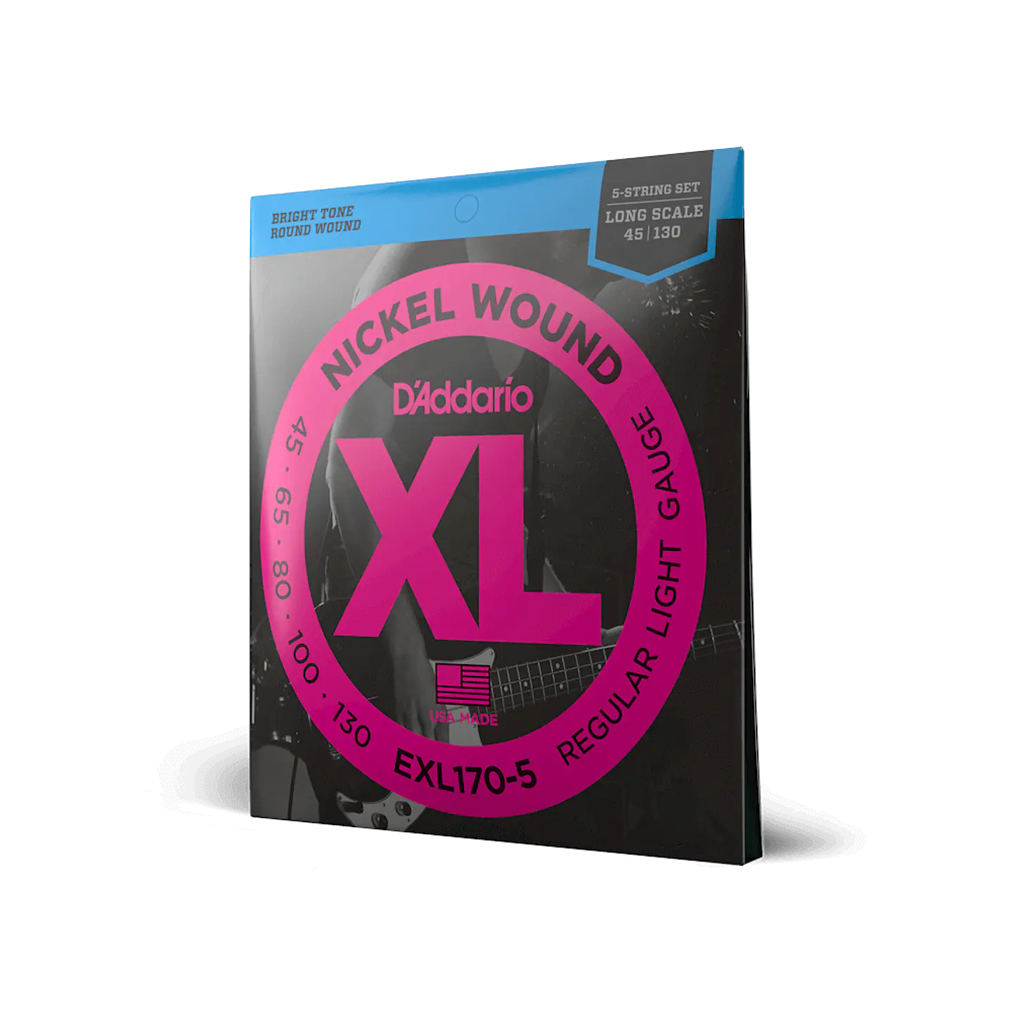 D’ADDARIO EXL170-5 CUERDAS PARA BAJO ELECTRICO REGULAR LIGHT (5 CUERDAS) 1