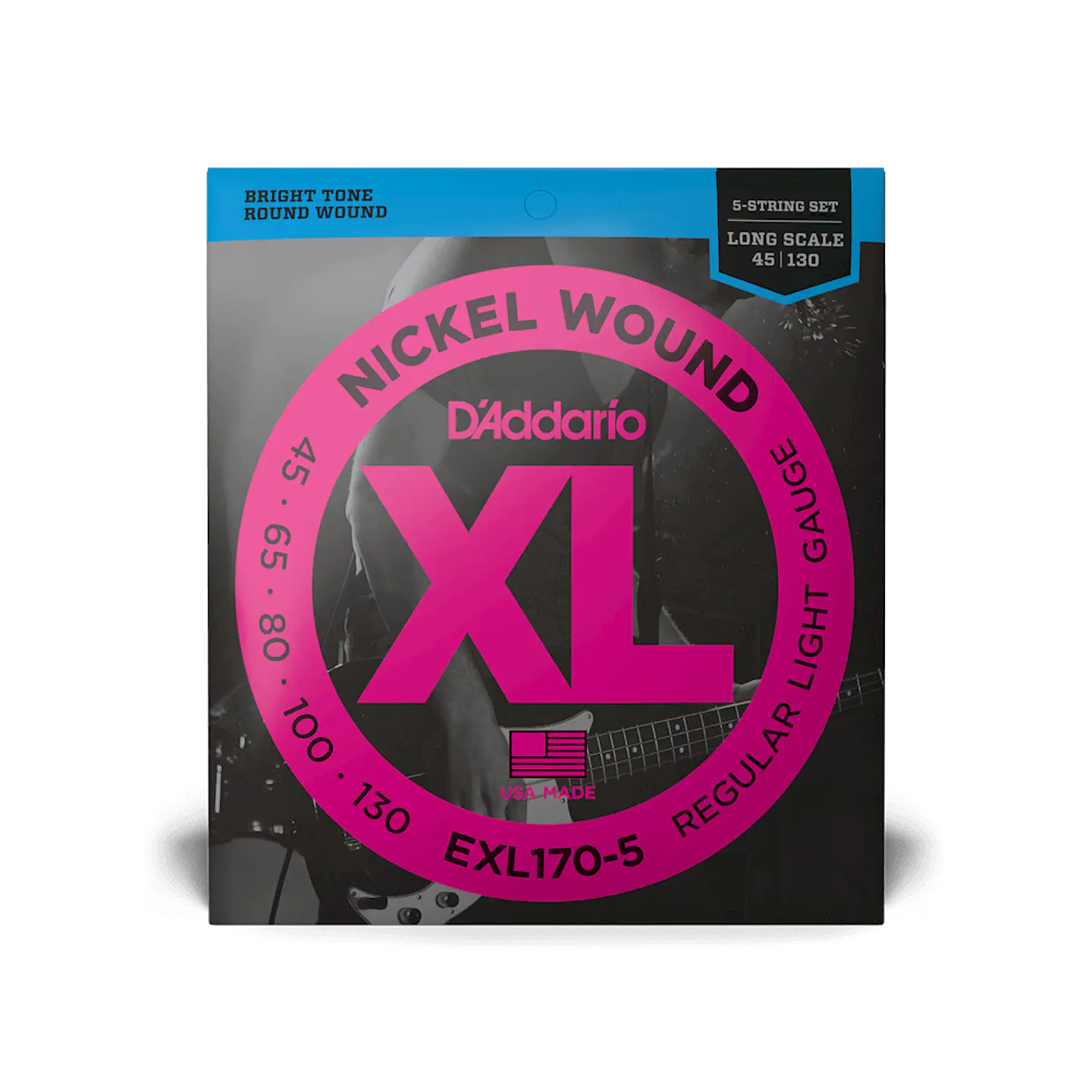 D’ADDARIO EXL170-5 CUERDAS PARA BAJO ELECTRICO REGULAR LIGHT (5 CUERDAS) 3