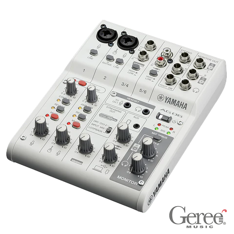 YAMAHA LIVE STREAMING MIXER AG06MK2 WHITE