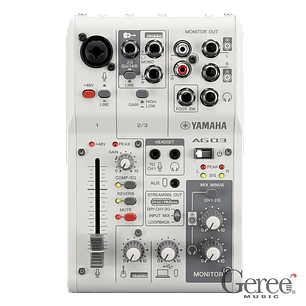 YAMAHA LIVE STREAMING MIXER AG03MK2 WHITE