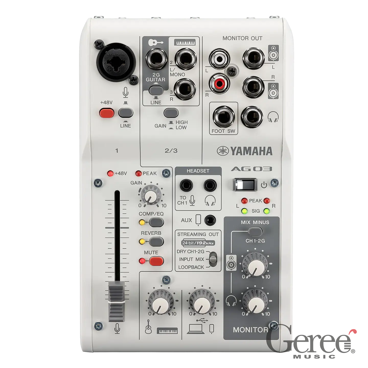 YAMAHA LIVE STREAMING MIXER AG03MK2 WHITE 2