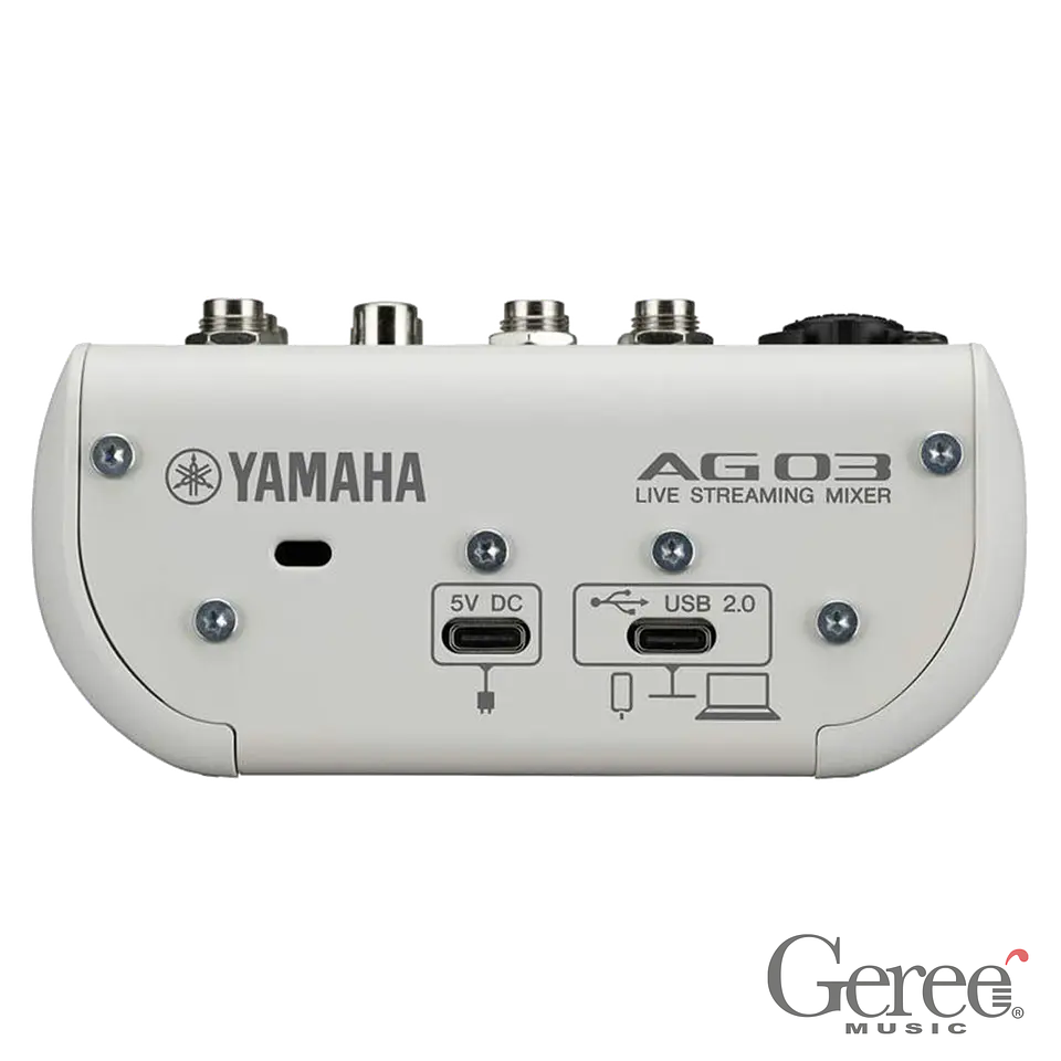 YAMAHA LIVE STREAMING MIXER AG03MK2 WHITE 3
