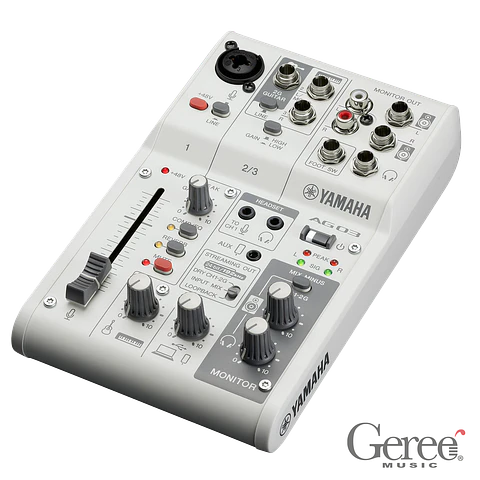 YAMAHA LIVE STREAMING MIXER AG03MK2 WHITE