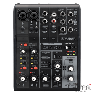 YAMAHA LIVE STREAMING MIXER AG06MK2 BLACK