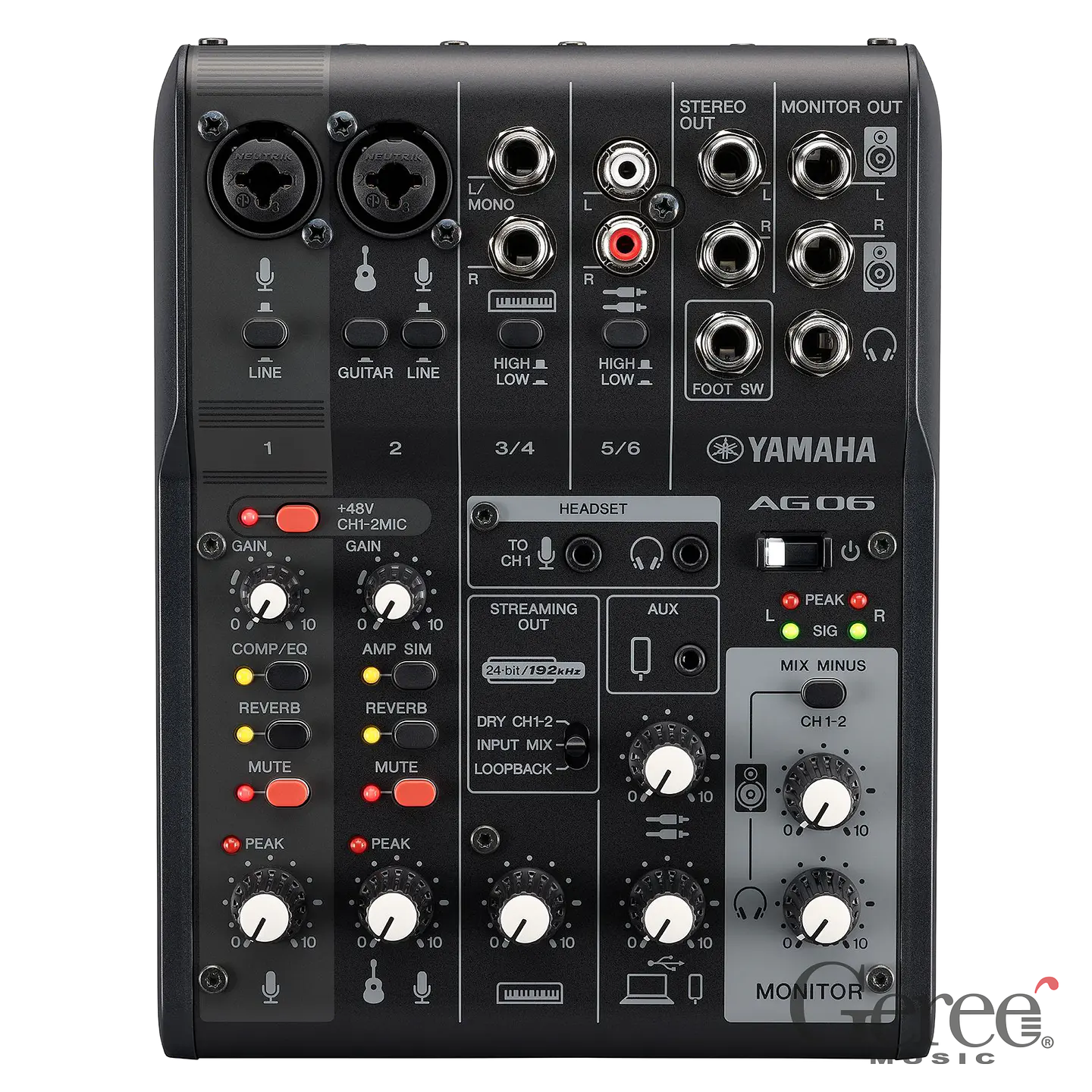 YAMAHA LIVE STREAMING MIXER AG06MK2 BLACK 2