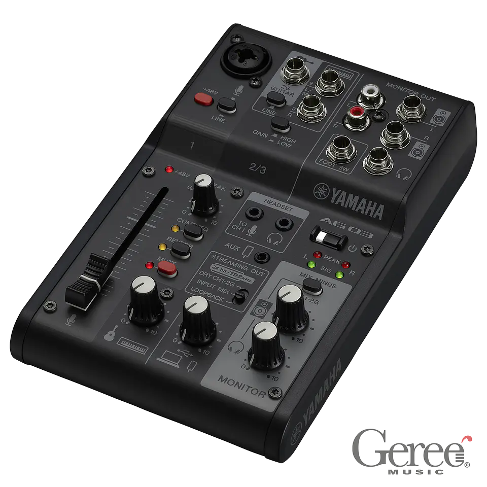 YAMAHA LIVE STREAMING MIXER AG03MK2 BLACK 1