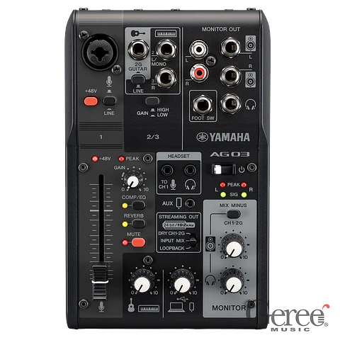 YAMAHA LIVE STREAMING MIXER AG03MK2 BLACK