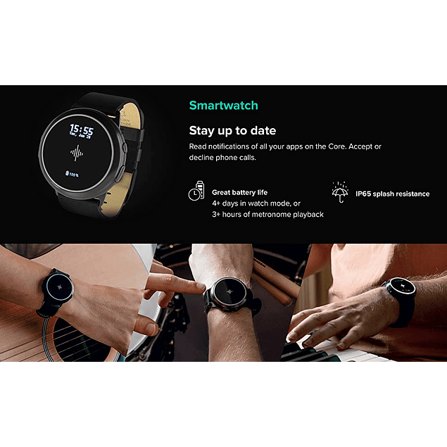 SOUNDBRENNER CORE STEEL SMART WATCH METRONOMO INTELIGENTE