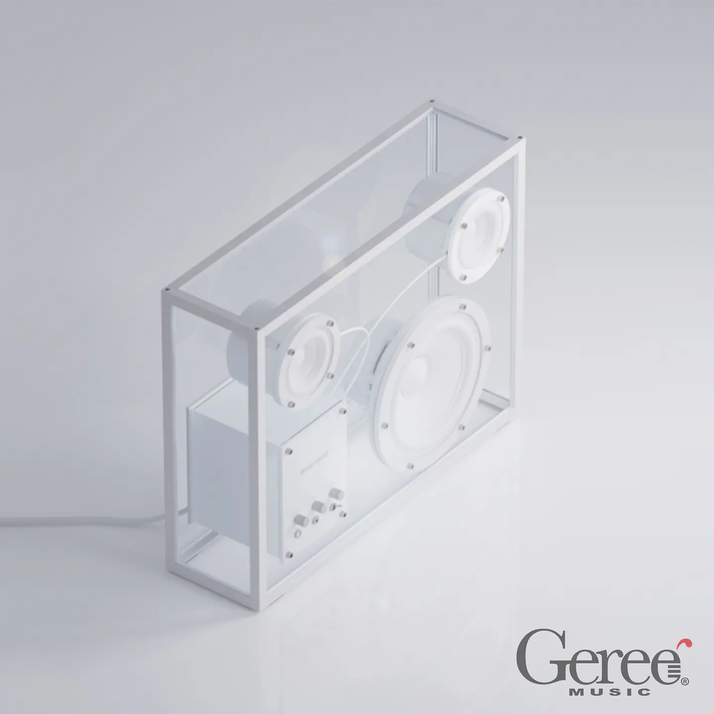 TRANSPARENT WHITE SPEAKER PARLANTE BLUETOOTH 5