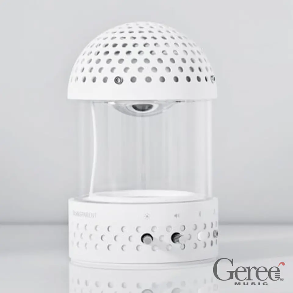 TRANSPARENT LIGHT SPEAKER WHITE PARLANTE BLUETOOTH 4