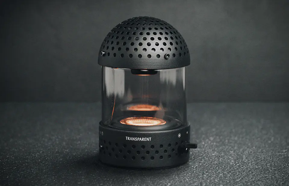 TRANSPARENT LIGHT SPEAKER BLACK PARLANTE BLUETOOTH 5