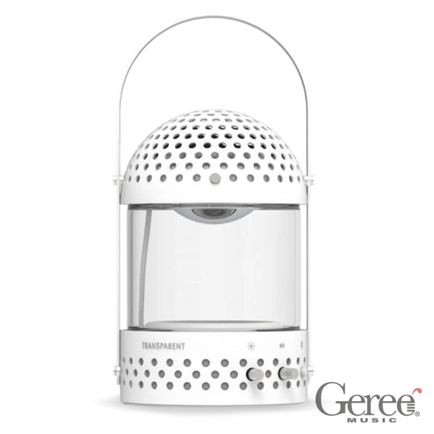 TRANSPARENT LIGHT SPEAKER WHITE PARLANTE BLUETOOTH 3