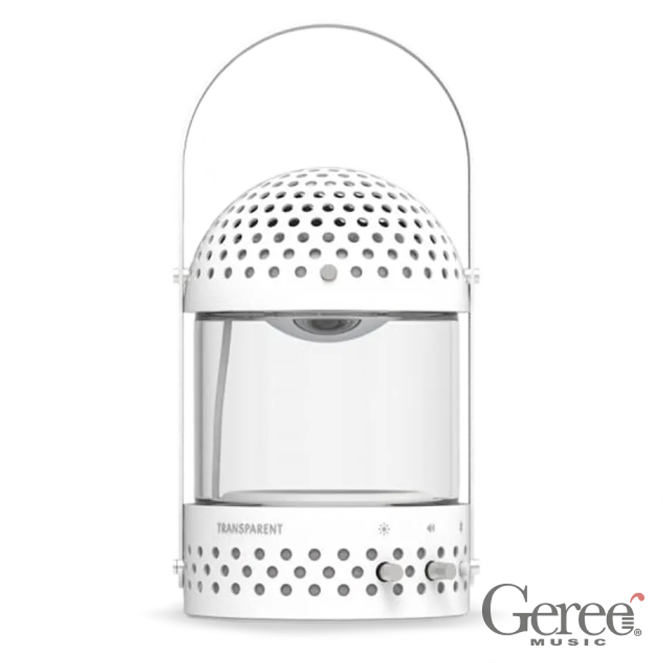TRANSPARENT LIGHT SPEAKER WHITE PARLANTE BLUETOOTH 3