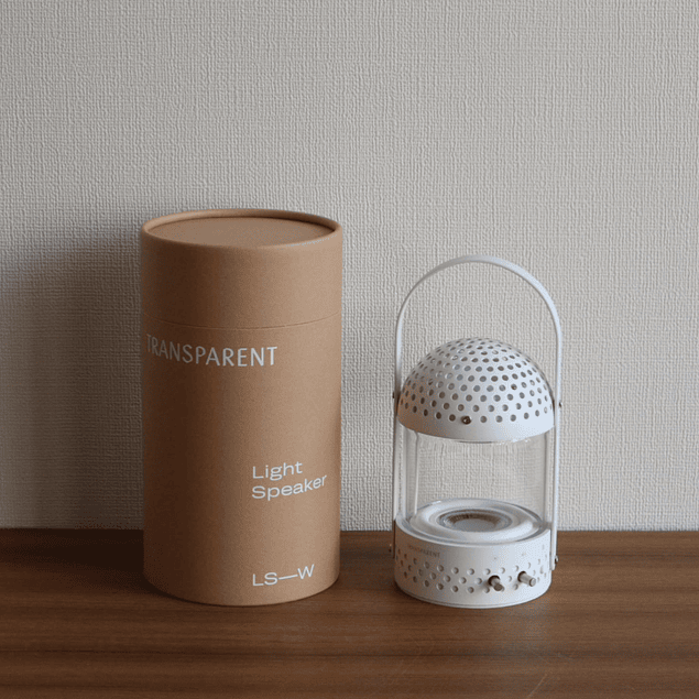 TRANSPARENT LIGHT SPEAKER WHITE PARLANTE BLUETOOTH