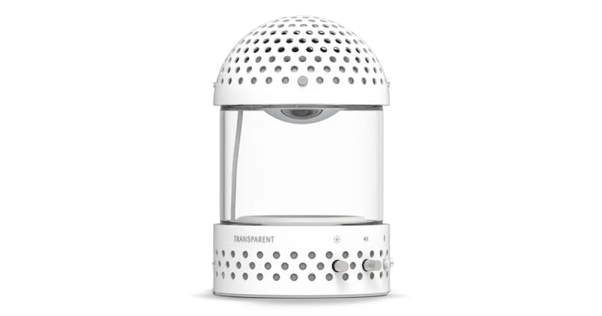 TRANSPARENT LIGHT SPEAKER WHITE PARLANTE BLUETOOTH