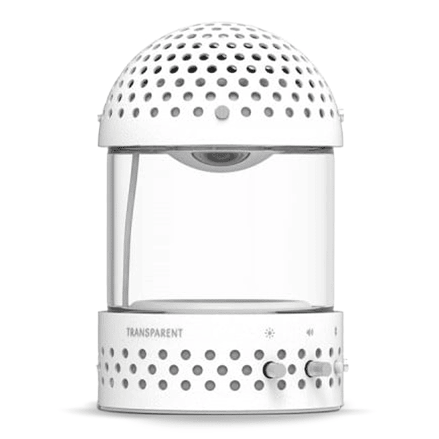 TRANSPARENT LIGHT SPEAKER WHITE PARLANTE BLUETOOTH