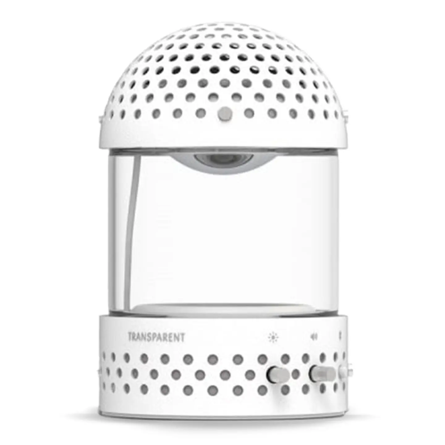 TRANSPARENT LIGHT SPEAKER WHITE PARLANTE BLUETOOTH 1