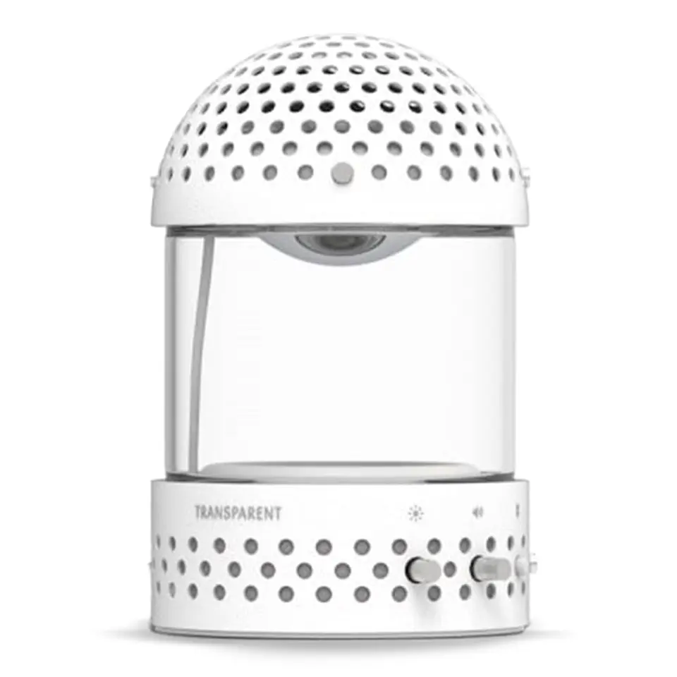 TRANSPARENT LIGHT SPEAKER WHITE PARLANTE BLUETOOTH 1