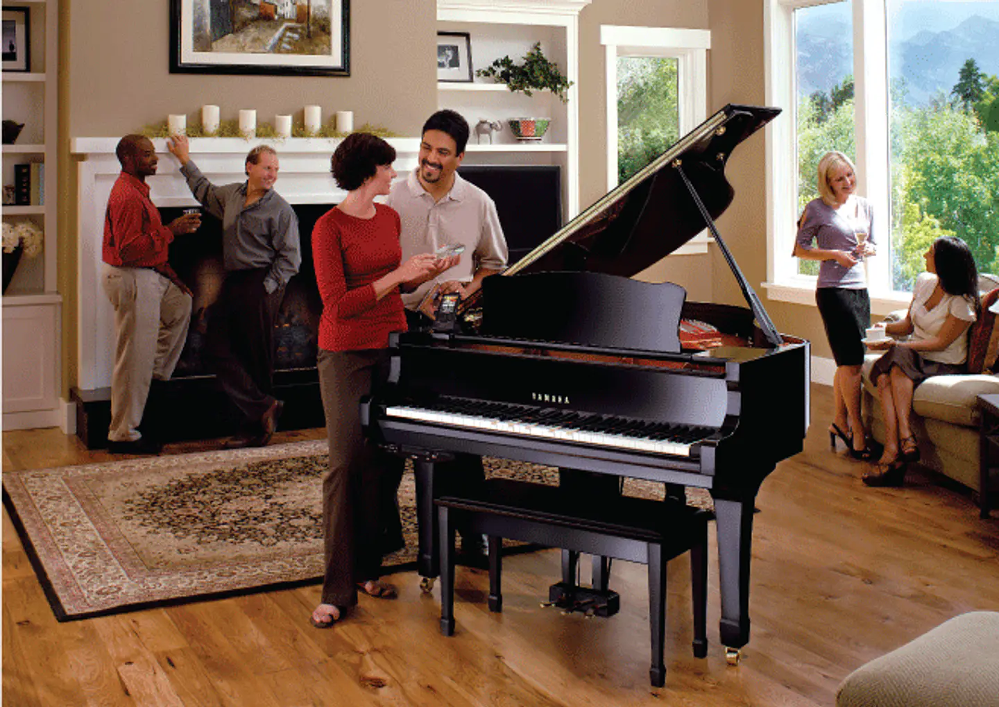 YAMAHA DGB1K ENST DISKLAVIER BABY GRAND PIANO PIANO DE COLA 4
