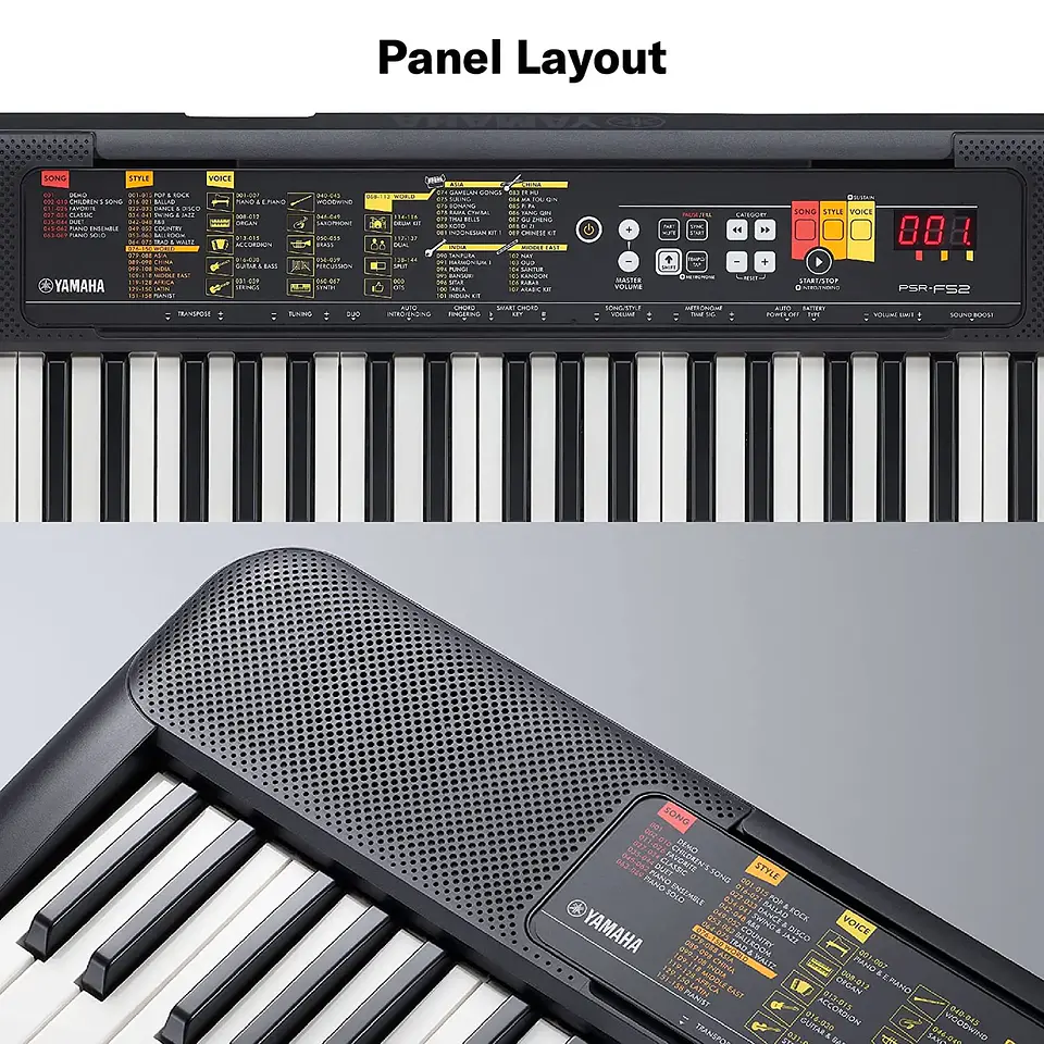 YAMAHA PSRF52 61-KEY PORTABLE KEYBOARD 5