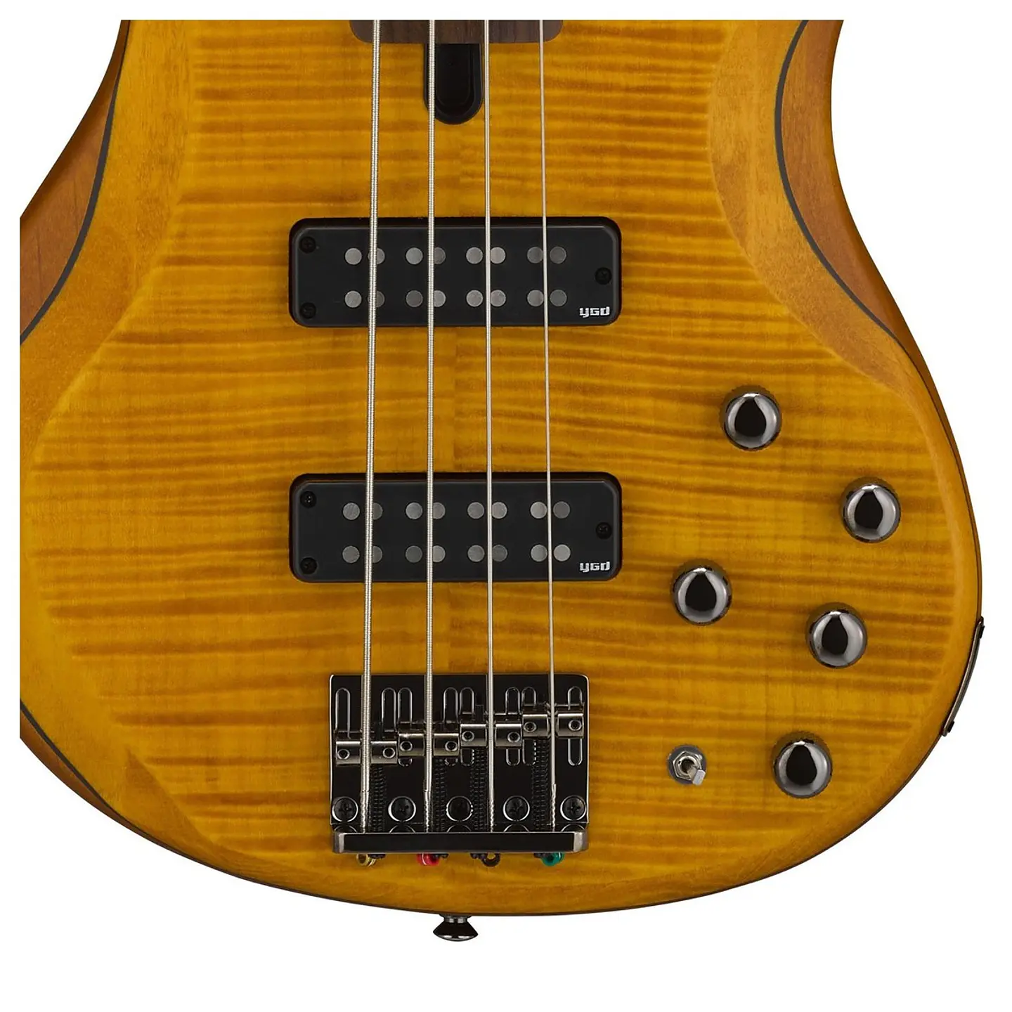 YAMAHA TRBX604FM MATTE AMBER BAJO ELECTRICO 3