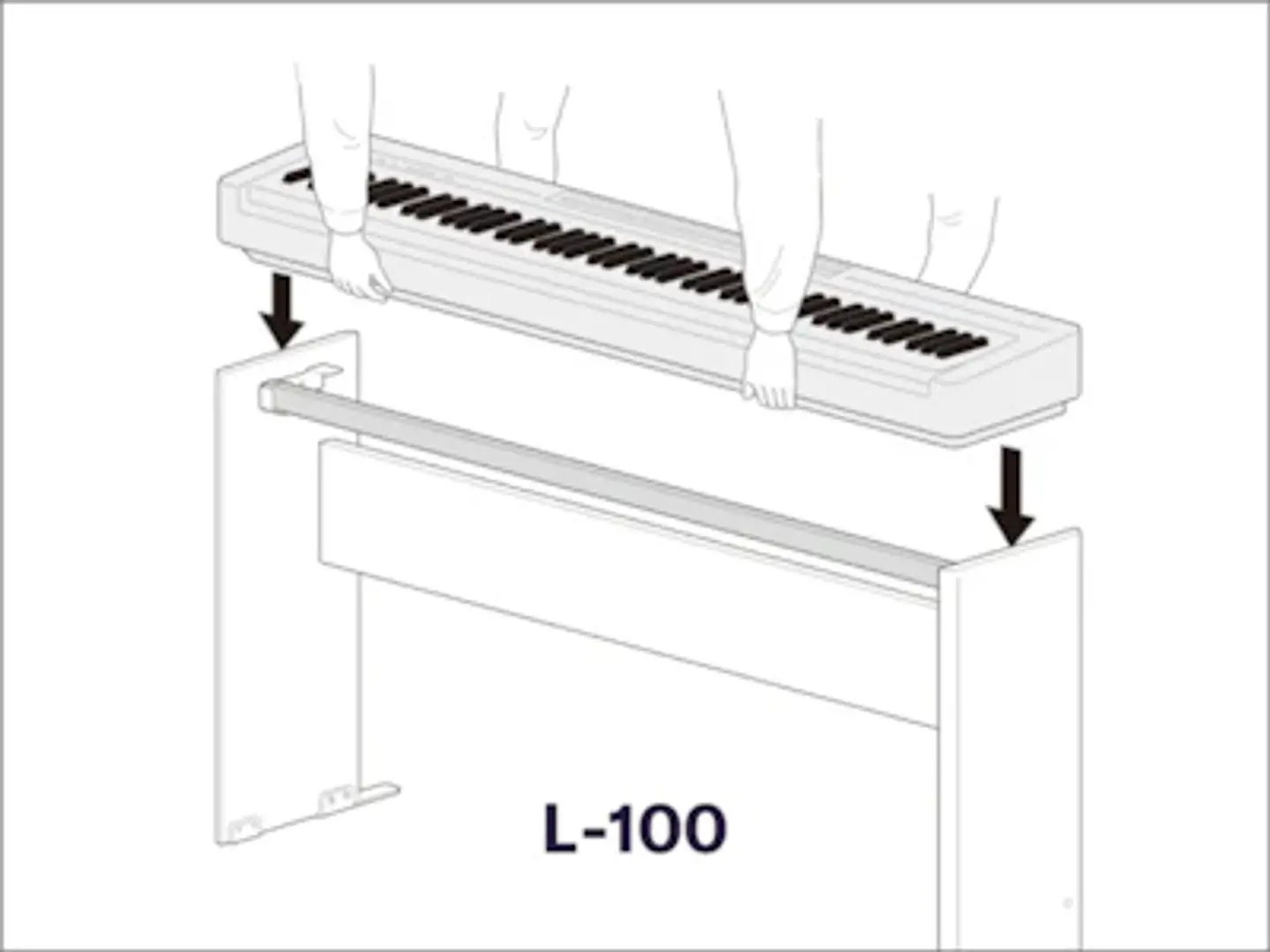 YAMAHA L100B STAND PARA PIANO DIGITAL P145B 4