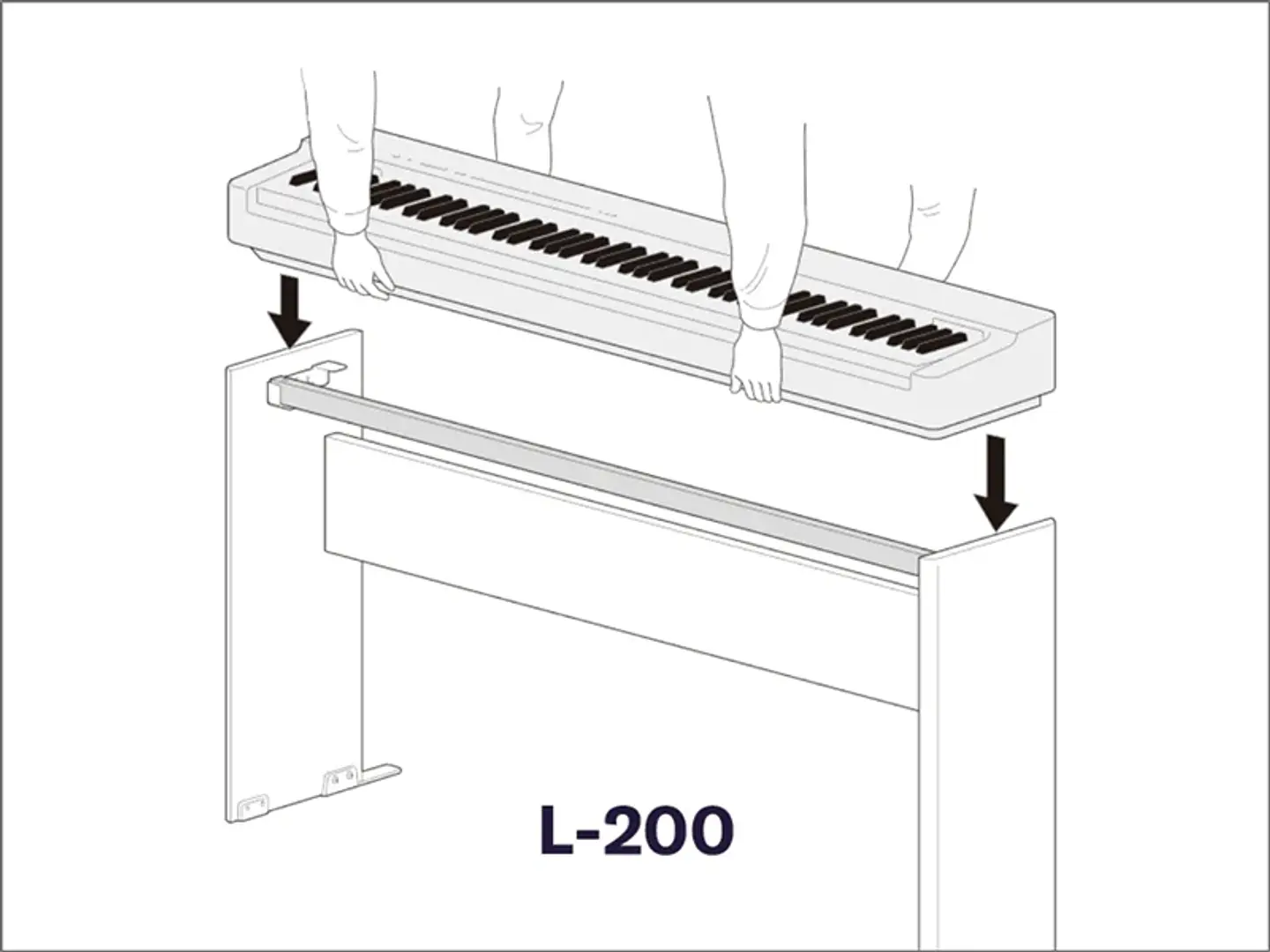 YAMAHA L200B STAND PARA PIANO DIGITAL P225B 4